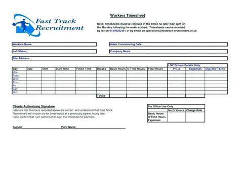 42 Creating Contractor Timesheet Invoice Template Maker By Contractor