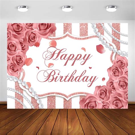 Buy Avezano Rose Gold Birthday Party Backdrop For Girls Woman