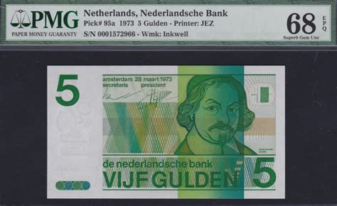 Netherlands Gulden Vondel Ii Pmg Epq Pick A Ebay