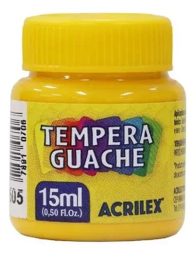 Tinta Tempera Guache Ml Acrilex Escolar Kit C Unidades Cor