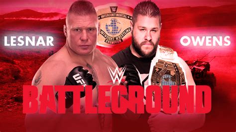 Wwe Battleground Custom Match Card Simple By Abrahandoctor06 On