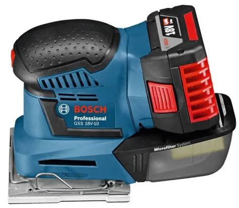 Bosch Gss V Professional Cordless Orbital Sander Instruction Manual