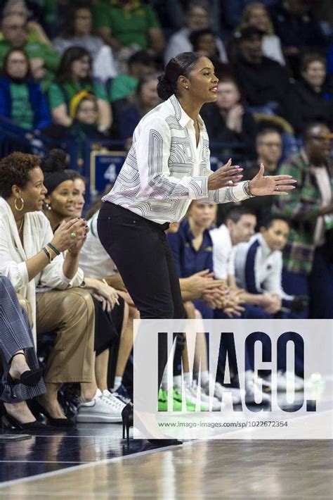 January Notre Dame Head Coach Niele Ivey During Ncaa College