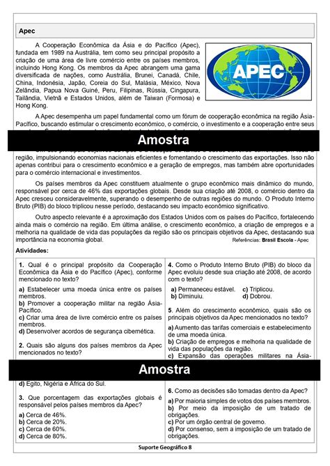 Exercicios Sobre Blocos Economicos - Exercicios Sobre Blocos Economicos Com Gabarito - FDPLEARN