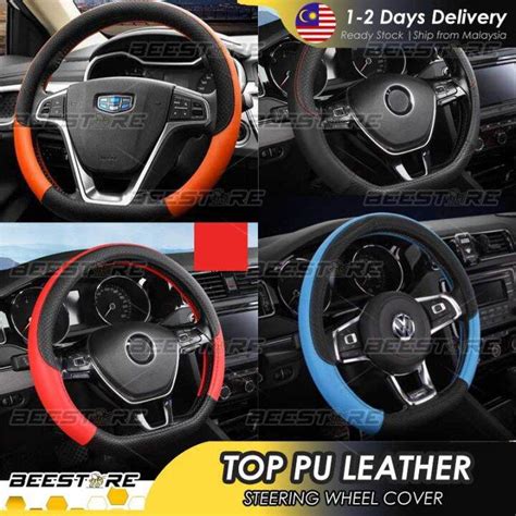 Proton X X Suv Leather Car Steering Cover D Shape Stereng Top Pu