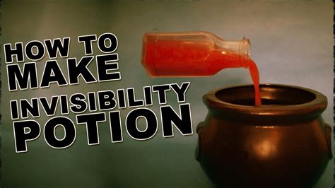 How To Make An Invisibility Potion Youtube