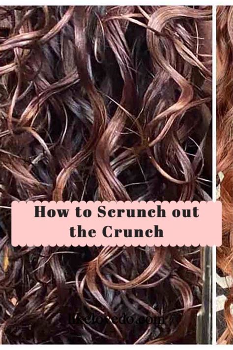 How To Scrunch Out The Crunch Wavy Hair Tips Scrunched Hair Crunchy