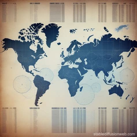 Futuristic Earth Map With Stock Market Patterns Stable Diffusion Online