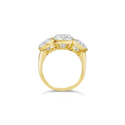 Bezel Set Three Stone Diamond Ring Craiger Drake Designs®