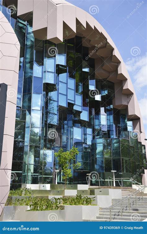 Abstract Glass Cube Windows Editorial Stock Image Image Of Built Architecture 97439369