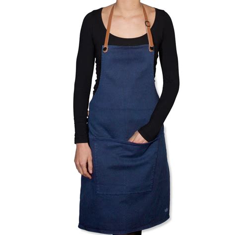 Dutch Deluxes Canvas Bbq Apron In Dark Blue Buy Online Today At Sous