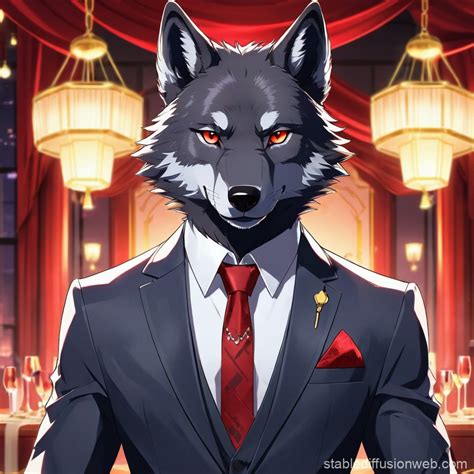 Wolf In Designer Suit Stable Diffusion Online