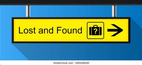 Lost Found Sign Stock Vector Royalty Free 1041428245 Shutterstock