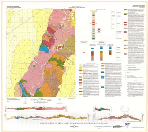 Map Geologic Map Of The Austin Quadrangle Lander County Nevada