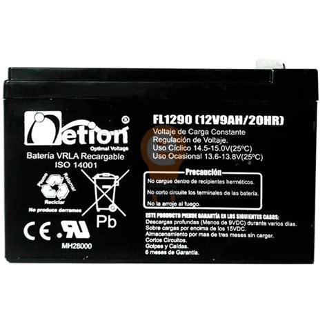 Energi Tienda Ups Bateria NETION 12V 9Ah Agm