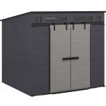 Modernist Ft X Ft Barn Door Storage Shed Suncast Corporation