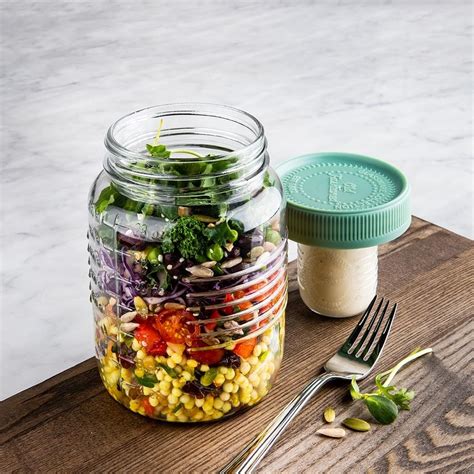 Ksp Salad To Go Glass Salad Mason Jar Kitchen Stuff Plus