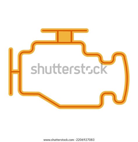 Check Engine Light Car Warning Icon Stock Vector (Royalty Free ...