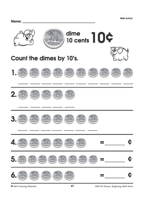 Canadian Money Math Worksheets Grades 1 3 Worksheets Library