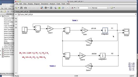 Fluid Level System Simulink Simulation YouTube