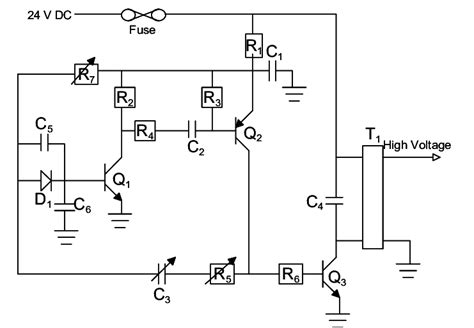 Circuit Diagram For Generating High Voltage Pulse From Auto Ignition