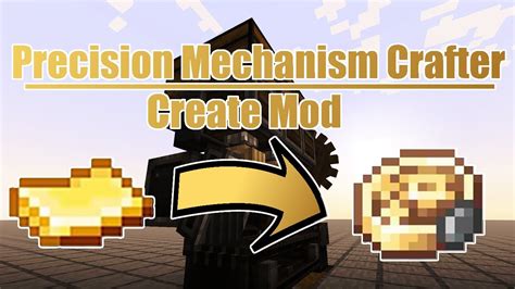 Minecraft Create Mod Compact Precision Mechanism Crafter Tutorial