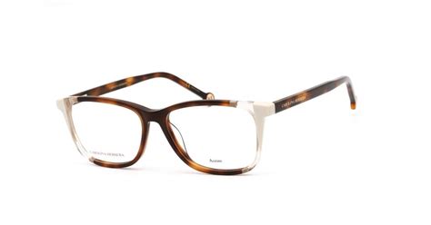 Carolina Herrera Ch 0066 Eyeglasses Havana Ivoryclear Demo Lens In Brown Lyst