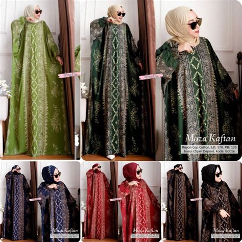 Jual Hitara Kaftan Kaftan Wanita Jumbo Bahan Rayon Tebal Busui Lengan