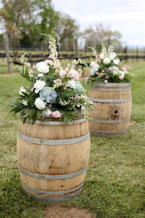 Top 20 Rustic Country Wine Barrel Wedding Ideas R And R