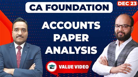 CA Foundation June 2023 Accounts Paper Analysis Accounts Paper Review