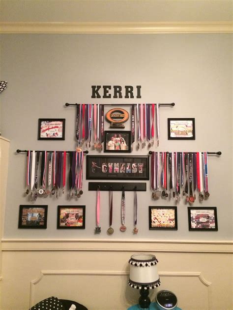 Trophy display, Medal display, Gymnastics room