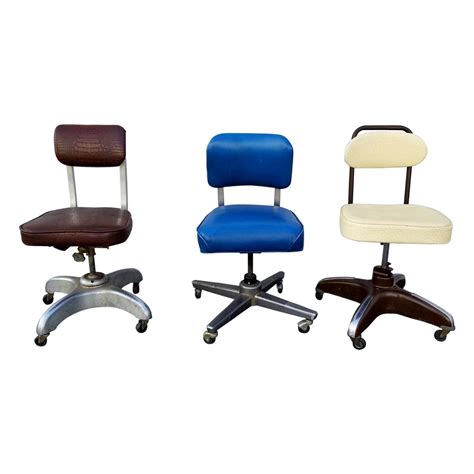Vintage Office Chairs Set of Three For Sale at 1stDibs | vintage office