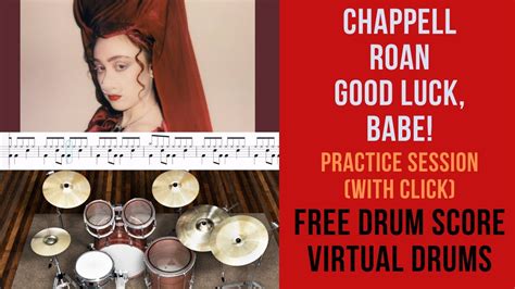 Chappell Roan Good Luck Babe Virtual Drums Practice Session Free