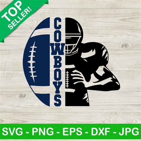 Cowboys Football Players Svg Football Player Svg Cowboys Football Svg