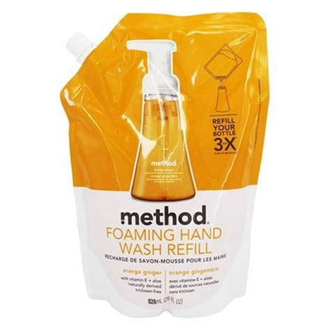 Foaming Hand Wash Refill Orange Ginger 28 Fl Oz By Method Pack Of