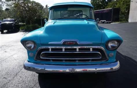 1957 Chevy 3200 Long Bed Restored South Florida Pickup Truck For Sale