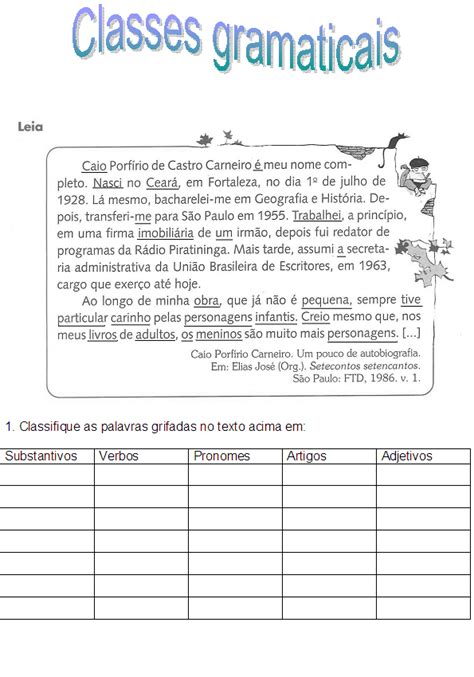 Classes De Palavras Exerc Cios Resolvidos E Comentados Youtube Mobile