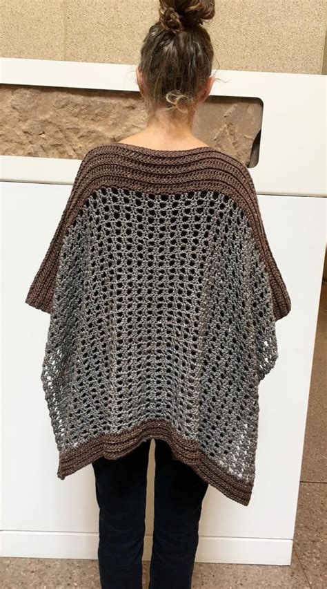 Ad Crochet Poncho Pattern Easy Two Rectangles Poncho Crochet Sweater