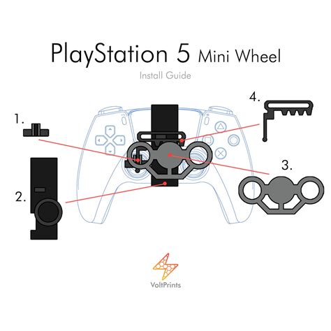 PS5 Controller Mini Steering Wheel / PlayStation 5 Accessory / | Etsy