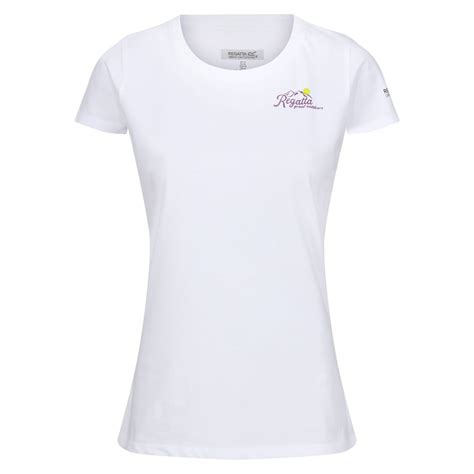 Regatta T Shirt Damskie Z Nadrukiem Na Plecach Breezed Iv Ciep Y