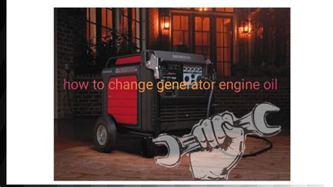 How To Change Generator Engine Oil Honda 6500 Generetor Oil Change