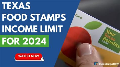 Texas Food Stamp Income Limits For 2024 YouTube