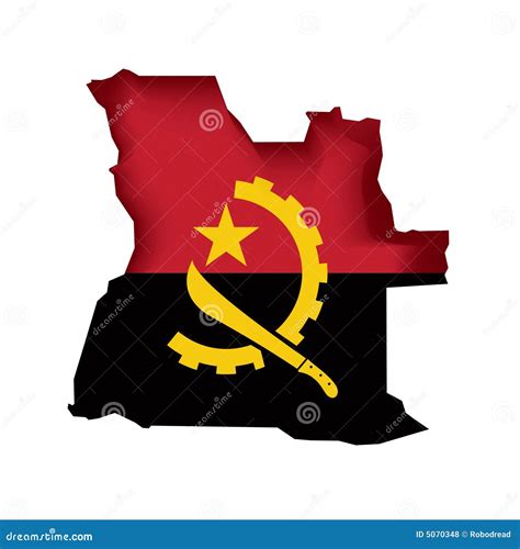 Bandeira Angola Do Vetor Ilustração Do Vetor Ilustração De Africano 5070348