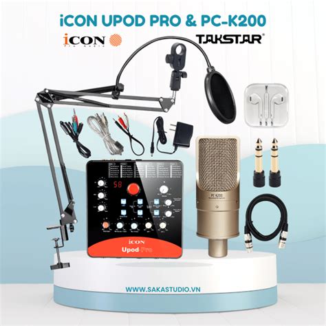 Bộ hát livestream chuyên nghiệp iCON Upod Pro PC K200