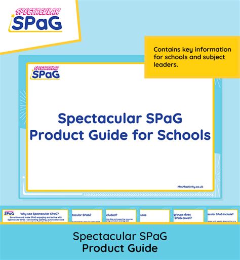 Spectacular Spag Product Guide Mrs Mactivity