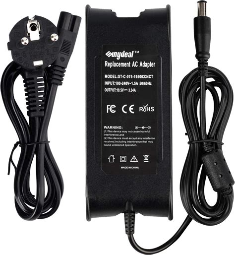 SUNYDEAL Alimentation Chargeur 19 5V 65W 3 34A Adaptateur Secteur PC