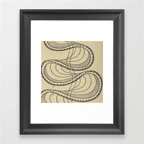 River Formation Diagram Framed Art Print by Blue Specs Studio | Society6