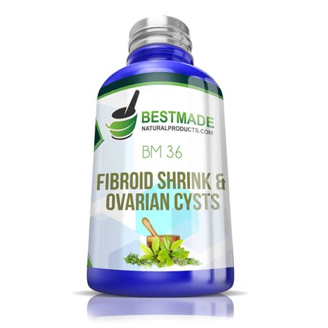 Natural Fibroid Shrink And Ovarian Cysts Remedy Bm36 Pellets