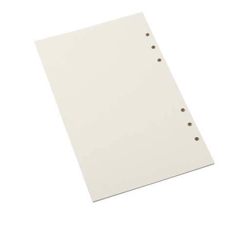 Refill Paper A5 6 Hole Blank White Paper For Loose Leaf Binder Notebook