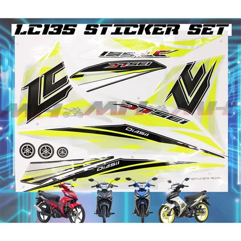 YAMAHA LC135 STICKER SET V4 135 LC STICKER SET MORITAKA STICKER